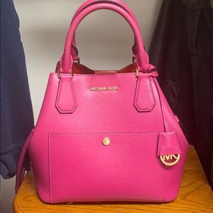 Michael Kors greenwhich tote in raspberry/sorbet